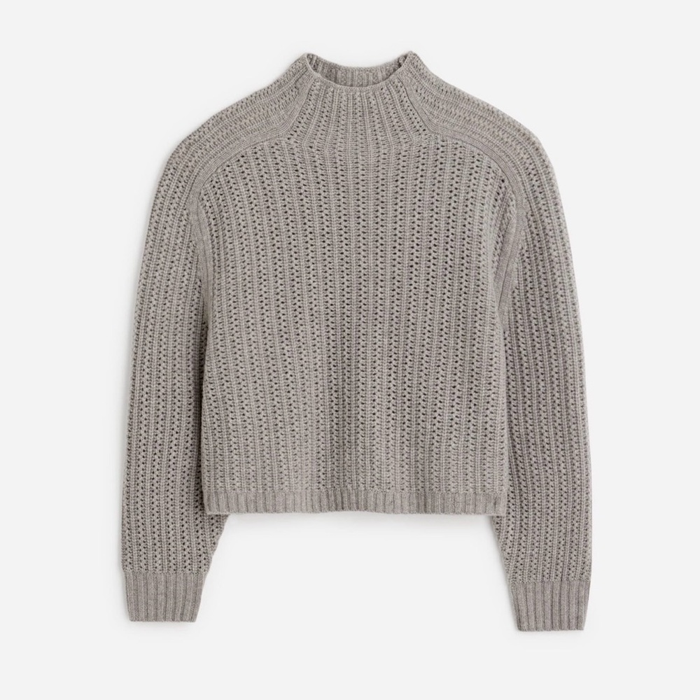 Madewell Light Gray Turtleneck Sweater